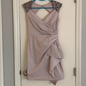 Maggy London Taupe Cocktail Dress